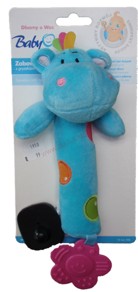 FEHN Oskar medvídek do ruky pískací