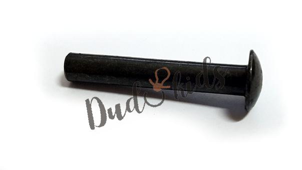 ND_nýt na kočárek celo- černý - 5x30mm černé provedení