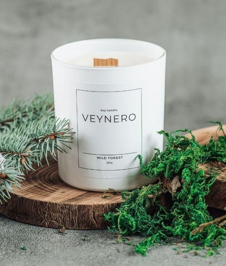 Svíčka Veynero Lux s vůní - Verbena 230g