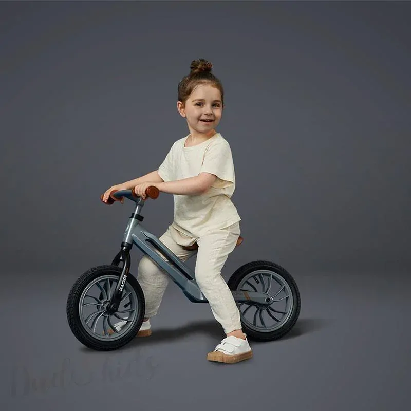 Dětské odrážecí kolo QPlay Racer - šedé