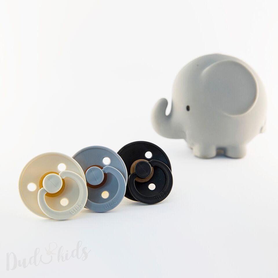 Dudlíky z přírodního kaučuku Bibs Colour vel. +18m 2ks Ivory/Blush