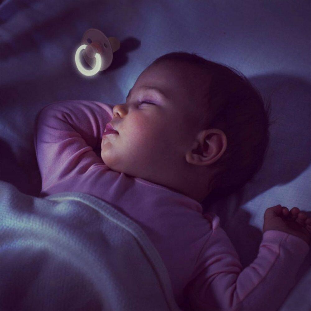 Dudlíky z přírodního kaučuku Bibs Colour vel. +18m 2ks Ivory/Blush