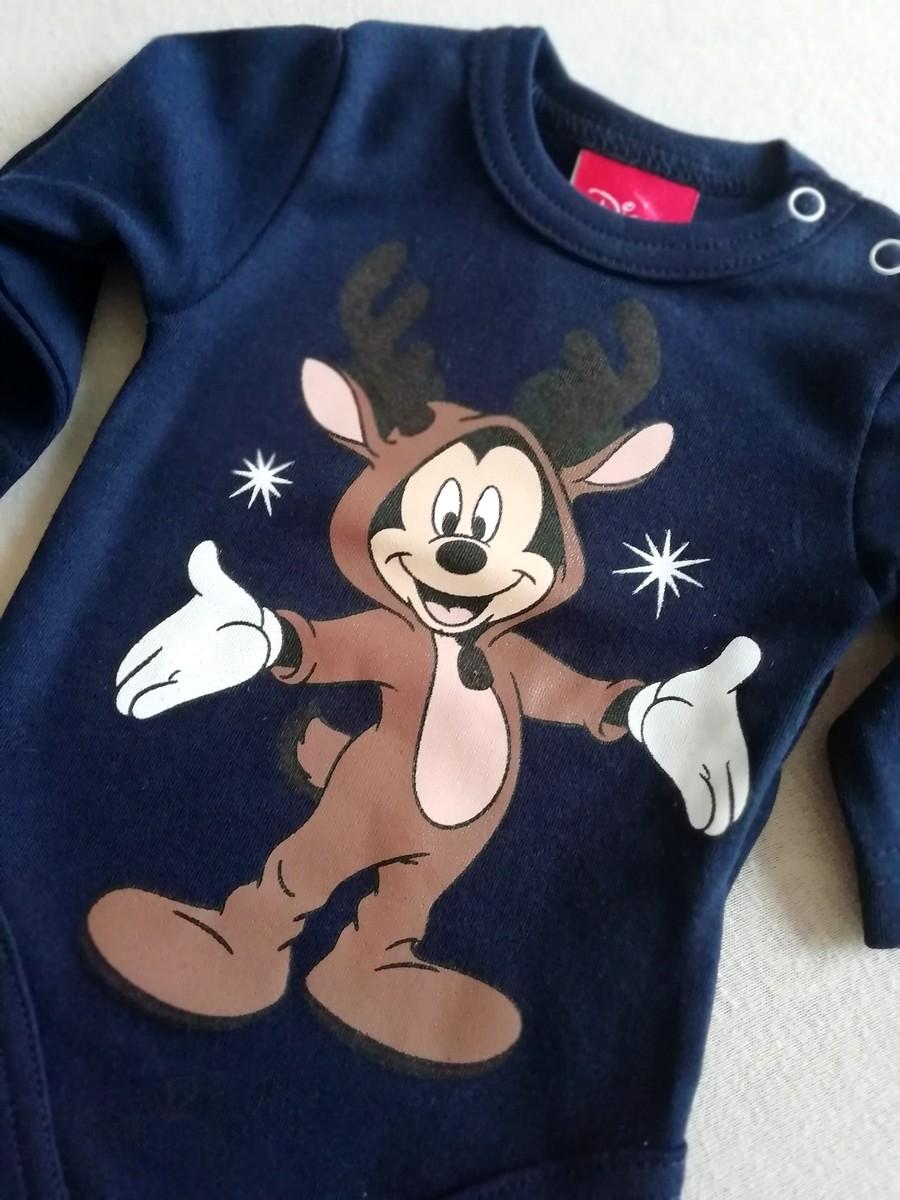 Body s obrázkém Mickey Mouse- vánoční modrével.62