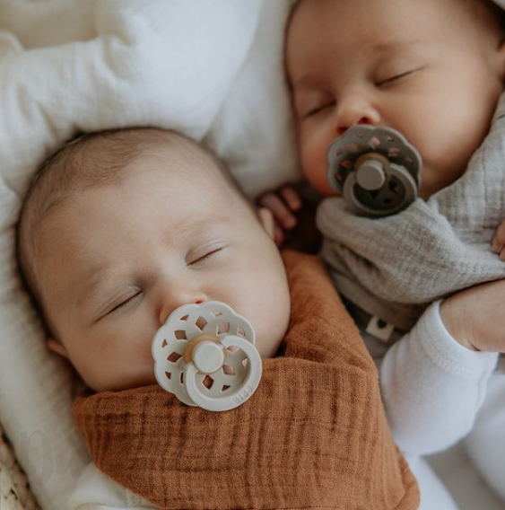 BIBS Boheme dudlíky z přírodního kaučuku 2ks - 6-18m vanilla-peach