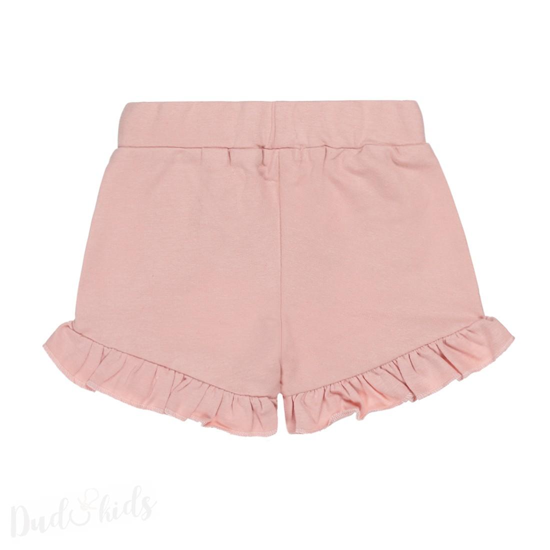 Kraťasy dívčí růžové s kanýry vel. 80