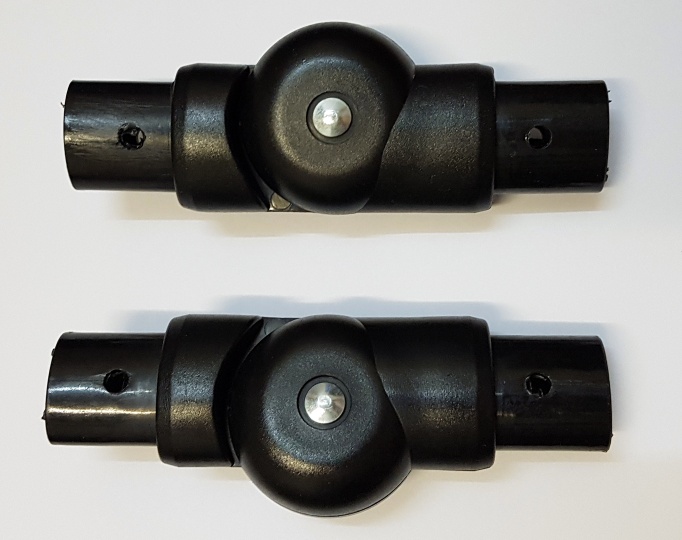 ND_kloubky na nožičky kočárku Knorr Baby - černé