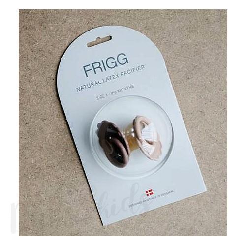 DUO kaučukový dudlík FRIGG Scarlet+ BrightWhite 0-6M