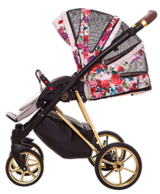Kombinovaný kočárek Musse Light-Dark  Rose 2v1 gold