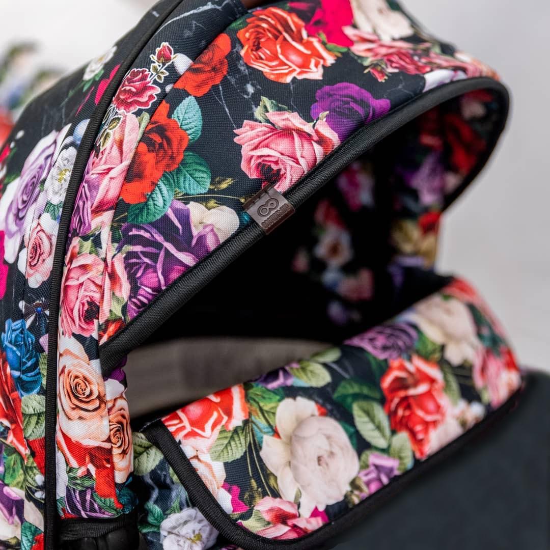 Kombinovaný kočárek Musse Dark Rose 2v1 antracit