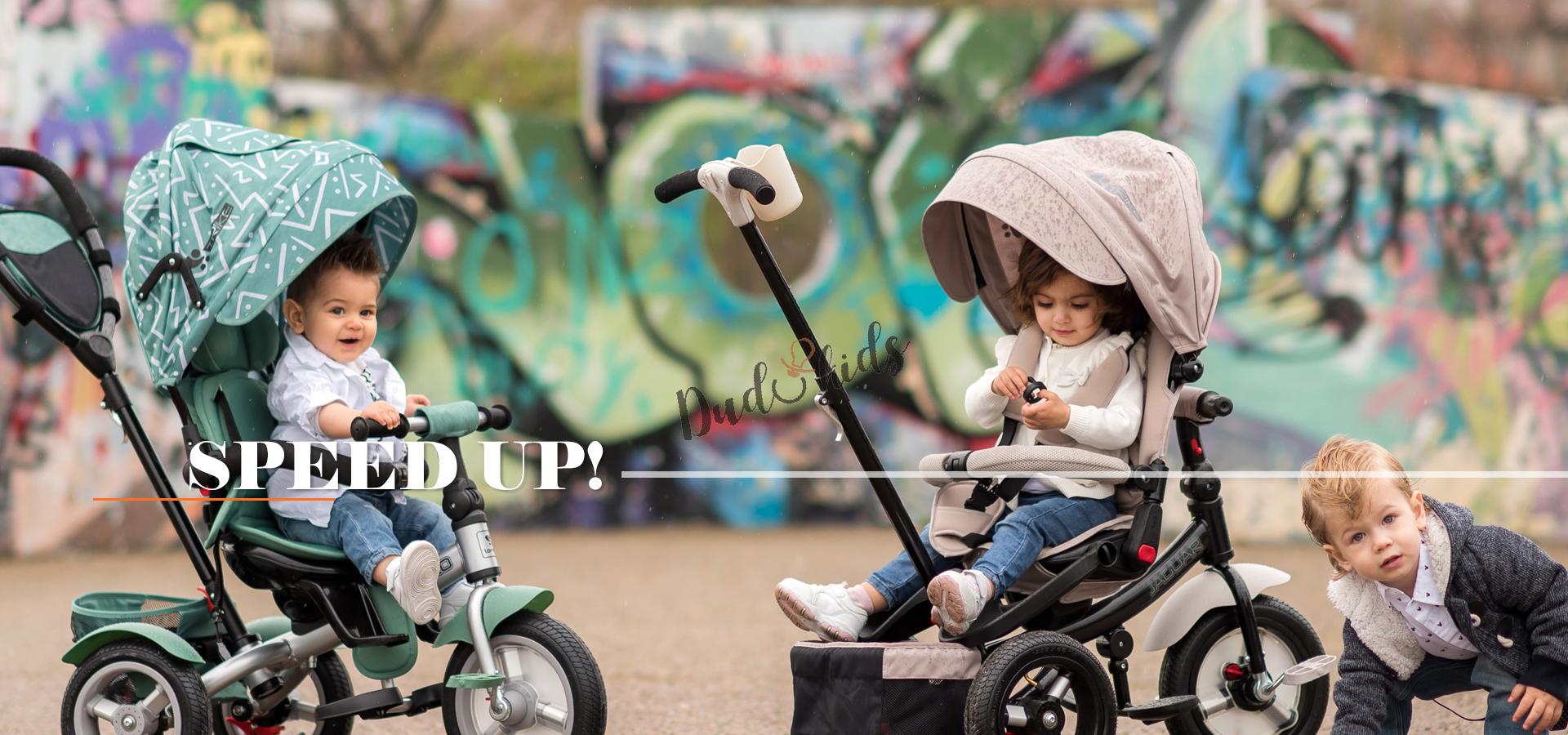 Pláštěnka na tříkolku s vodící tyčí Qplay