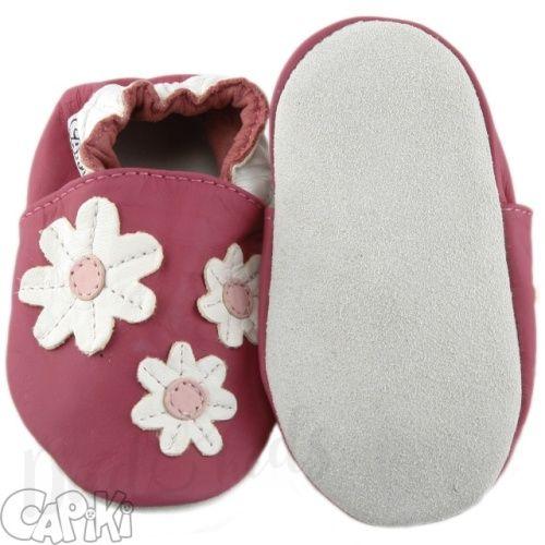 Dětské celokožené capáčky Traktůrek