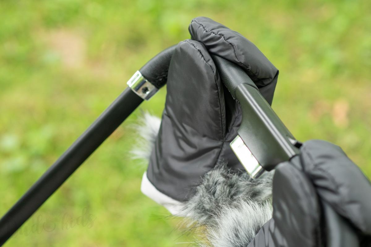 Zimní nepromokavé rukavice na kočárek FINGER -beige