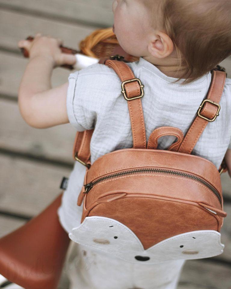 Dětský luxusní batůžek z eco kůže SLON - Big Elefant Rosa