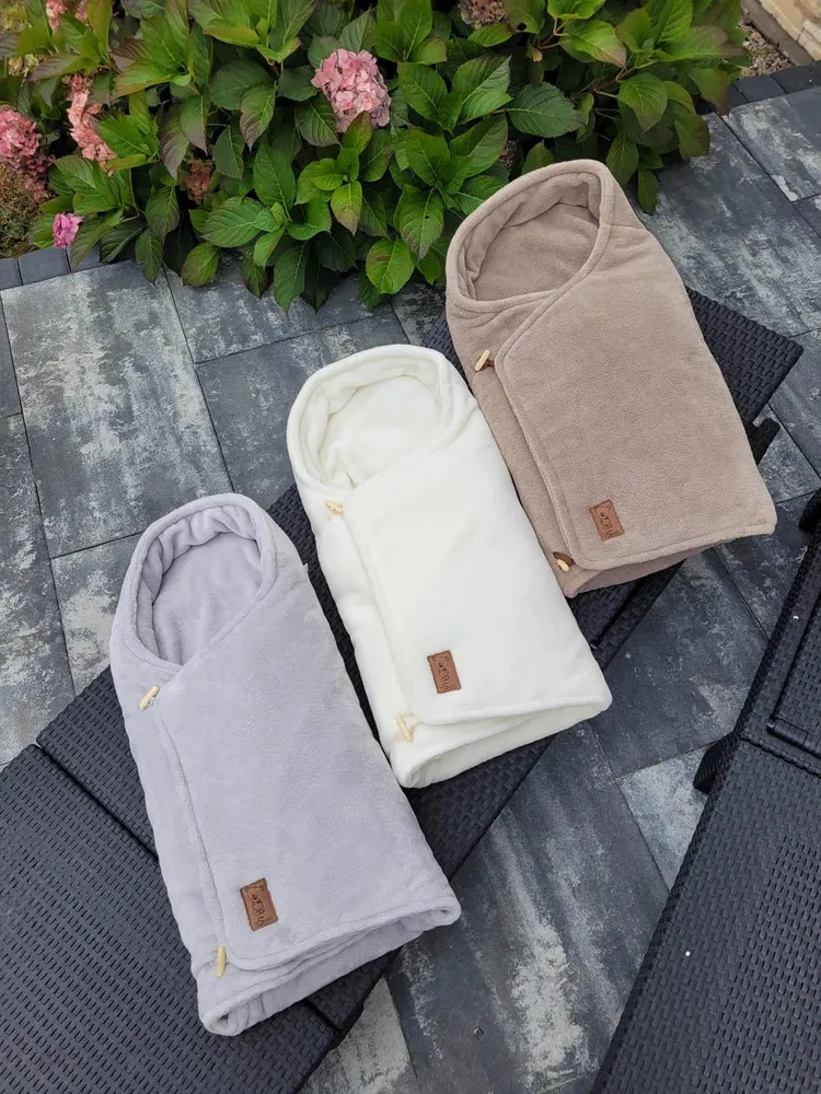 Zavinovaci deka / zavinovačka TEDDY shadow grey