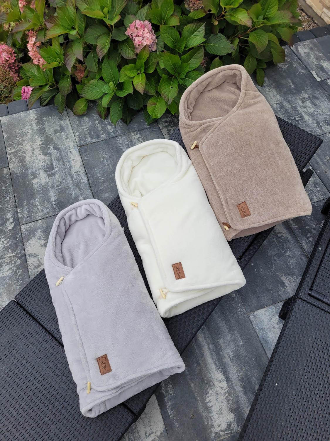 Zavinovaci deka/ zavinovačka TEDDY stone graphite