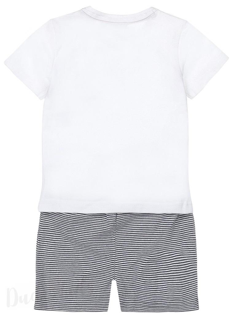 2-dílný komplet chlapecký Dirkje - kapsa zebra velikost 74 / 9 M White