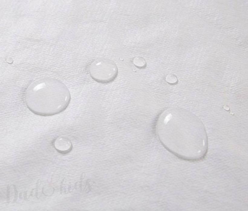 Chránič matrace do postýlky, 140x70cm, bílý nepromokavý