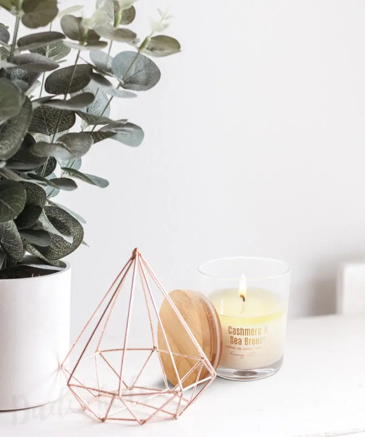 Luxusní sojová vonná svíčka Cashmere - Sea breeze