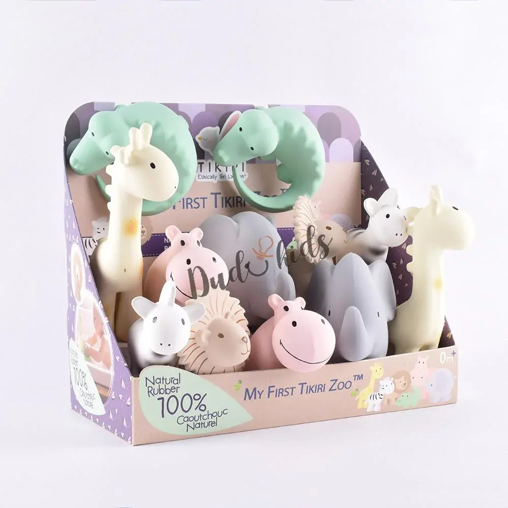 TIKIRI Safari -kousátko z přírodního kaučuku žirafka