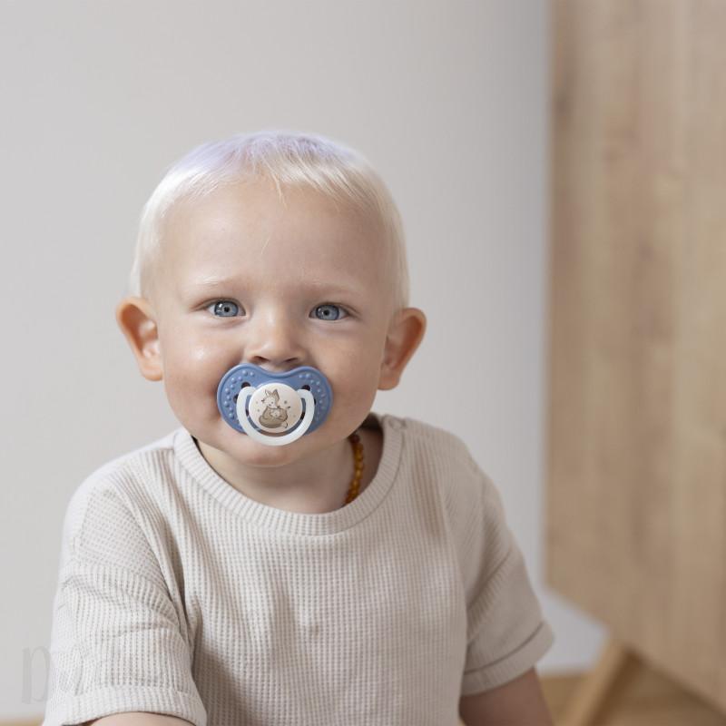 LOVI Dudlík silikonový dynamický NIGHT&DAY 0-3m 2ks kluk