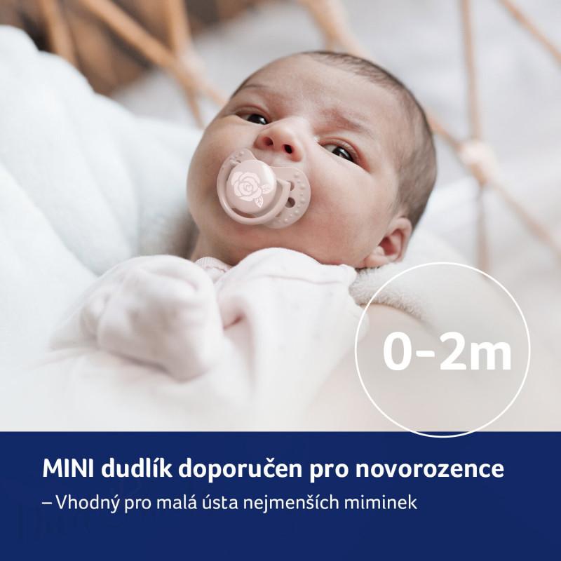 LOVI Mini dudlík BABY SHOWER 0-2m 2ks holka 1pár