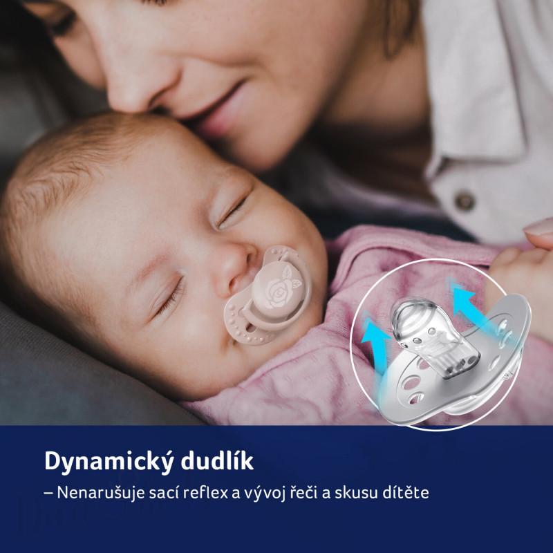 LOVI Mini dudlík BABY SHOWER 0-2m 2ks holka 1pár