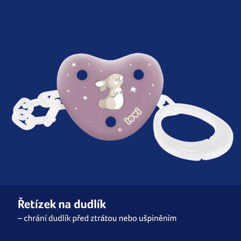 LOVI Řetízek na dudlík NIGHT&DAY Liška svítící