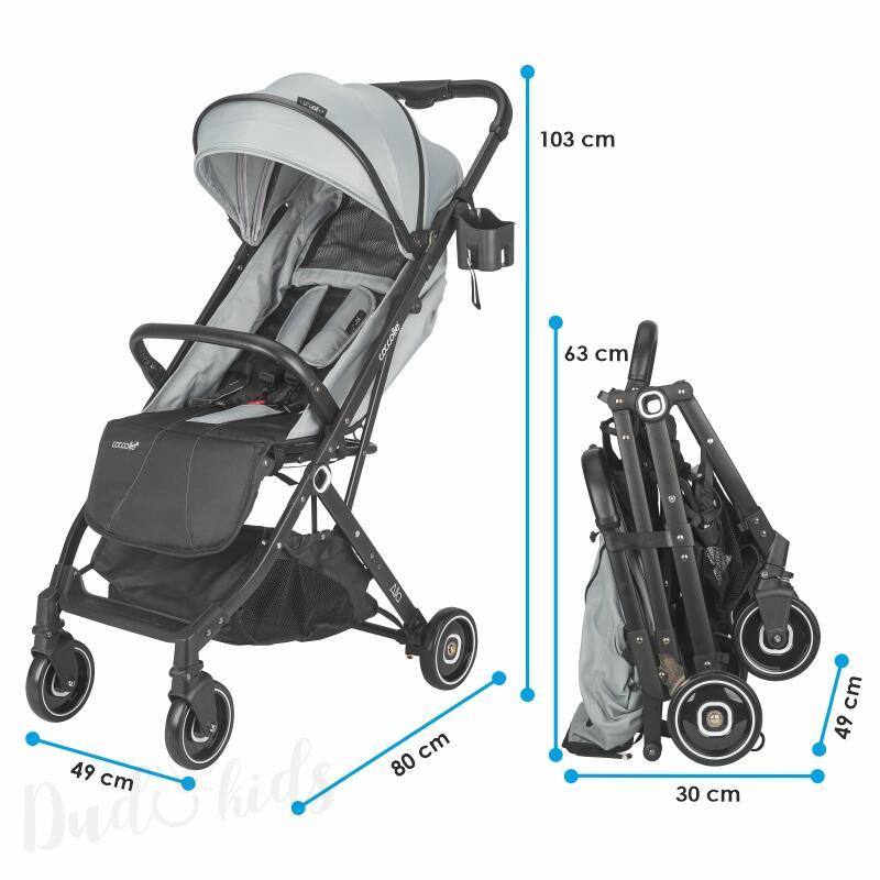 PŮJČOVNA - Sportovní kočárek Coccolle Alla Grey stone