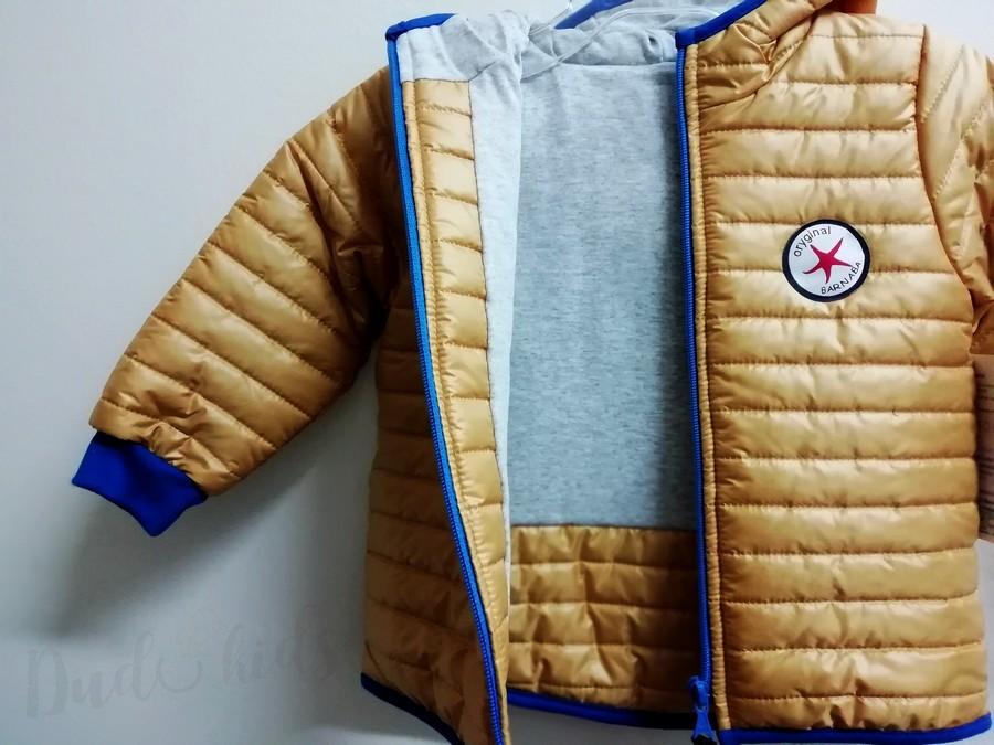 AKCE ! Chlapecká odlehčená jarní/podzimní bunda s kapucí Barnaba písková vel.92