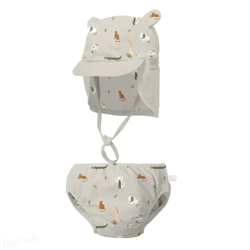 Dětské koupací kalhotky/plavky BIMBI s UPF50+ JUNGLE vel. 6-12m