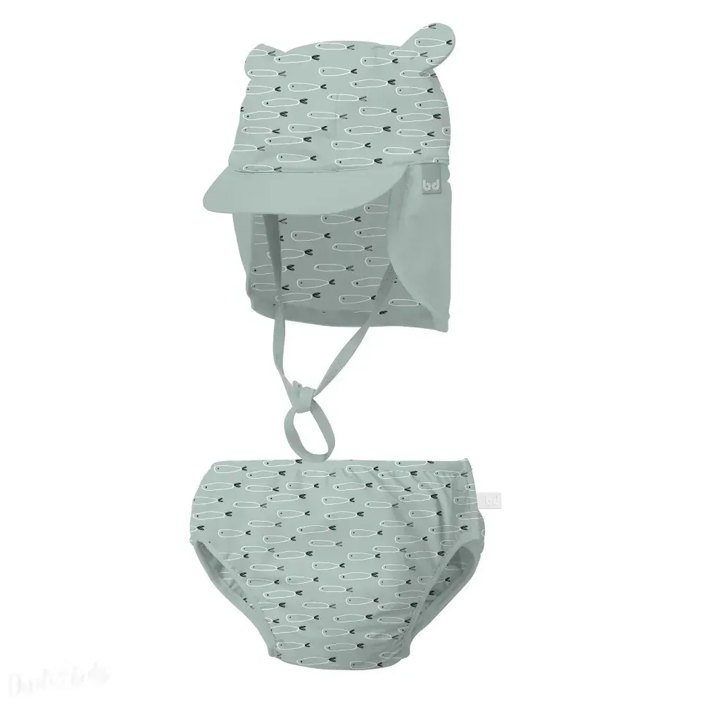 Dětské koupací kalhotky/plavky BIMBI s UPF50+ FISH vel. 18-24m