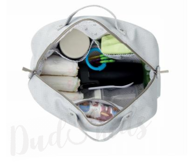 Cestovní taška BimBi Pirulos Rombos z eco kůže - bílá