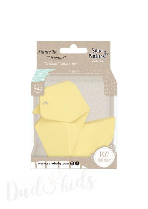 Novinka - Kačenka z kaučuku Saro Origami tyrkys mint