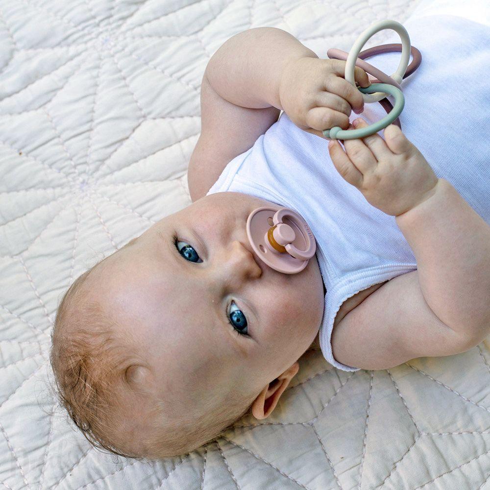 Dudlíky noční z přírodního kaučuku Bibs Colour vel. 6-18m 2ks Vanilla/DarkOak