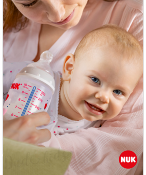 NUK FC+ lahev s kontrolou teploty, 150 ml kytičky