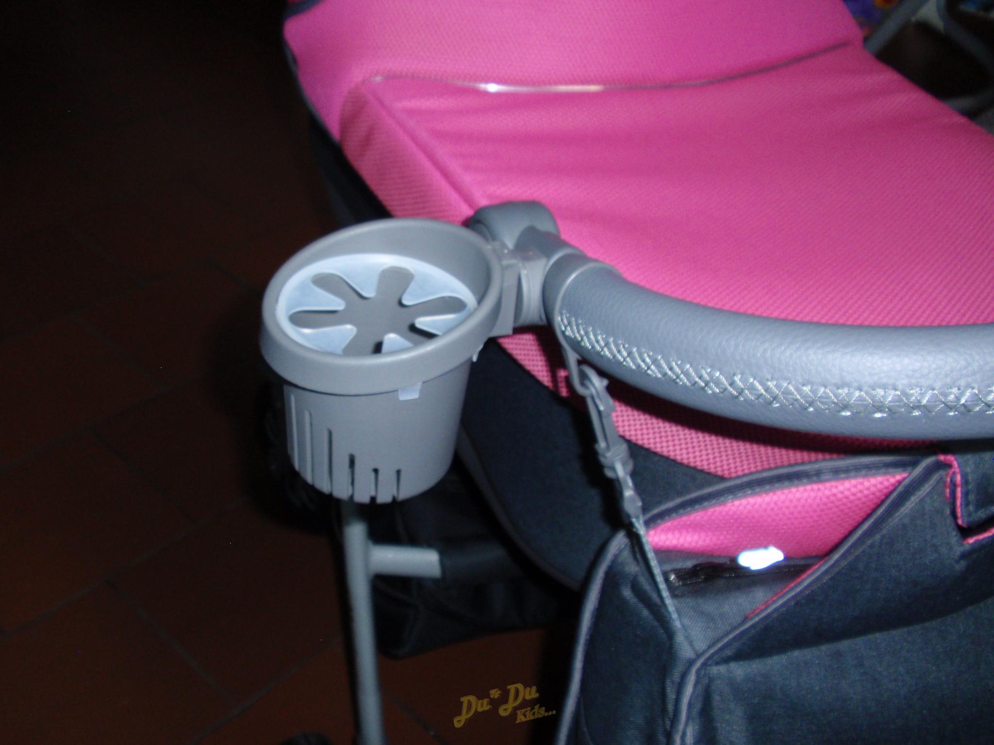 Držák nápojů na kočárek Paradise Černý- montážní sada