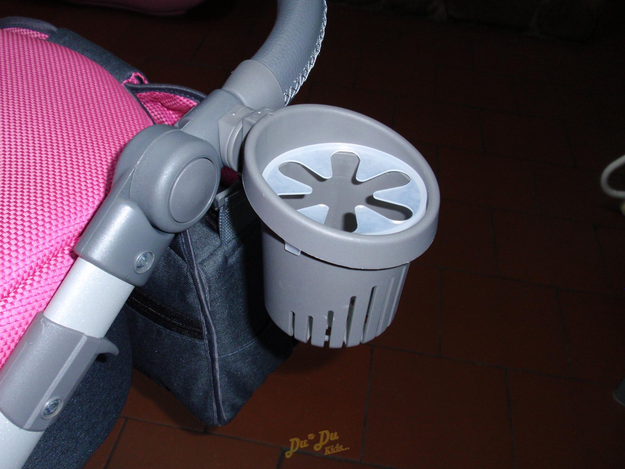 Držák nápojů na kočárek Paradise Šedý - samostatný