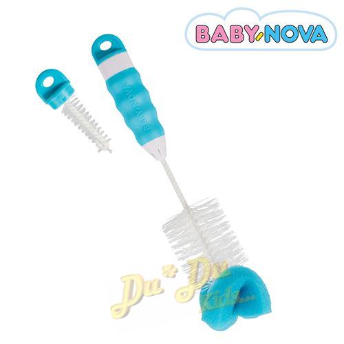 Kartáč na koj. láhev s přísavkou zelený