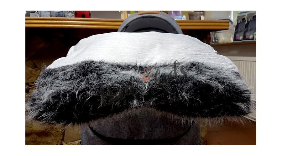 Novinka - Zimní rukávník s kožešinou čený Paradise Baby