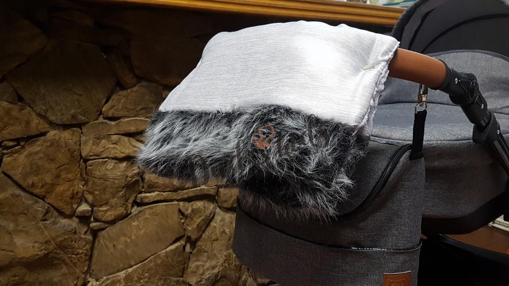 Novinka - Zimní rukávník s kožešinou čený Paradise Baby