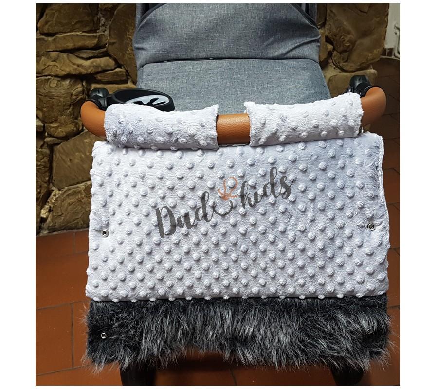 Novinka - Zimní rukávník s kožešinou čený Paradise Baby