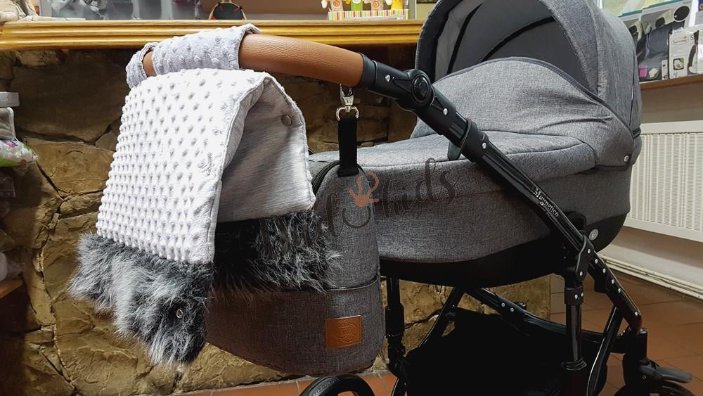 Novinka - Zimní rukávník s kožešinou čený Paradise Baby