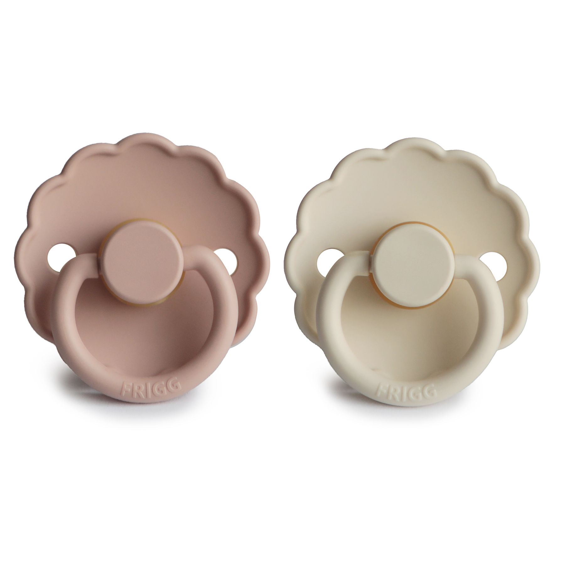 DUO kaučukový dudlík FRIGG Cream+ Blush 0-6M