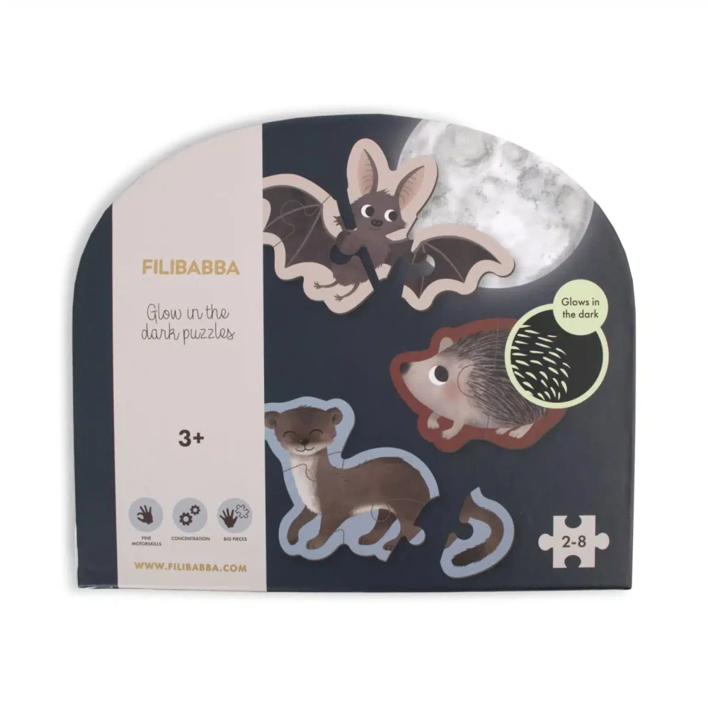 PUZZLE FILIBABBA SVÍTÍCÍ VE TMĚ FILIBABBA – FOREST FRIENDS