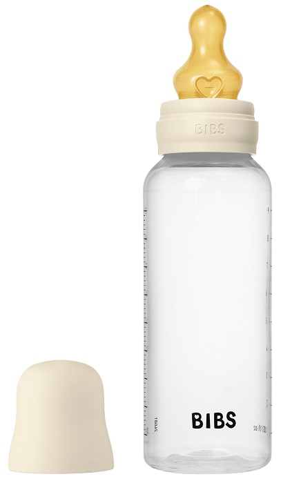 Baby Bottle antikoliková láhev 270ml s kaučukovým dudlíkem - Ivory BIBS