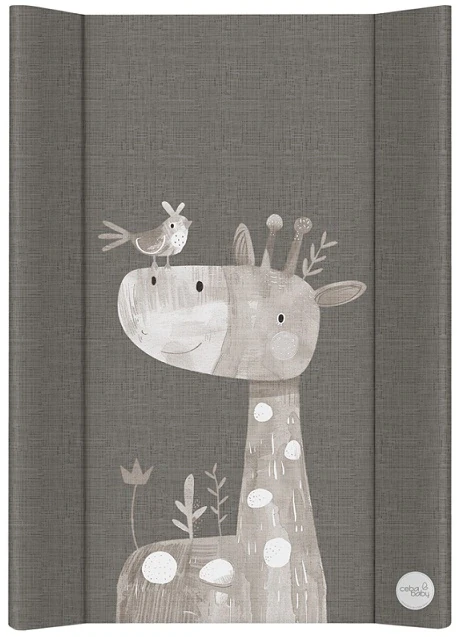 Přebalovací podložka Ceba Baby 2-hranná pevná MDF Basic Friendly Giraffe (50x70 cm)
