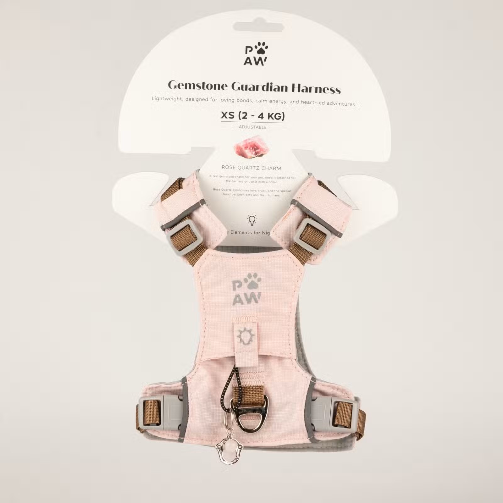 Ergonomický psí postroj P-AW Guardian s růženínem - XS (2-4 kg)