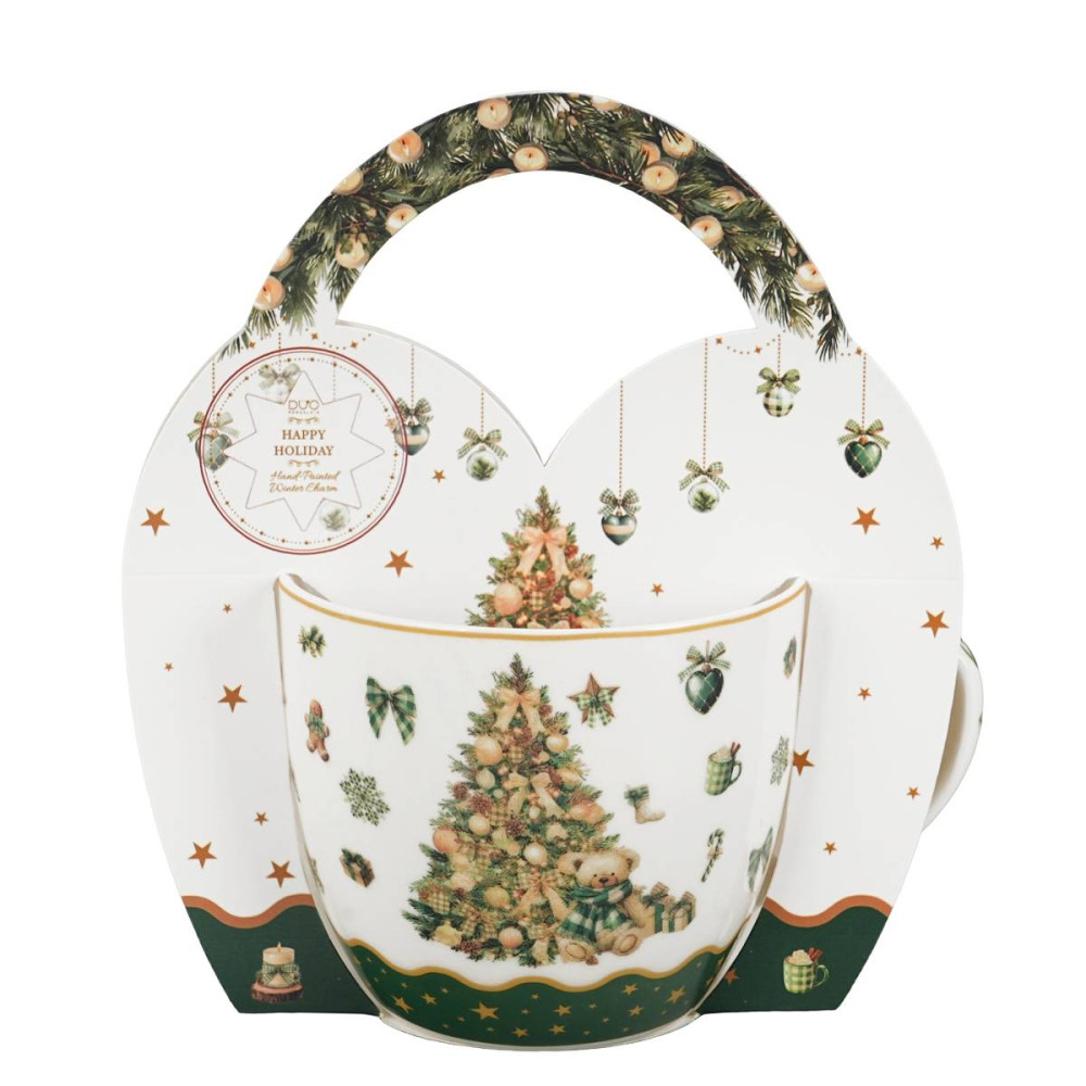 Porcelánový hrnek 460 ml vánoční – Tree Sparkle v dárkovém přebalu