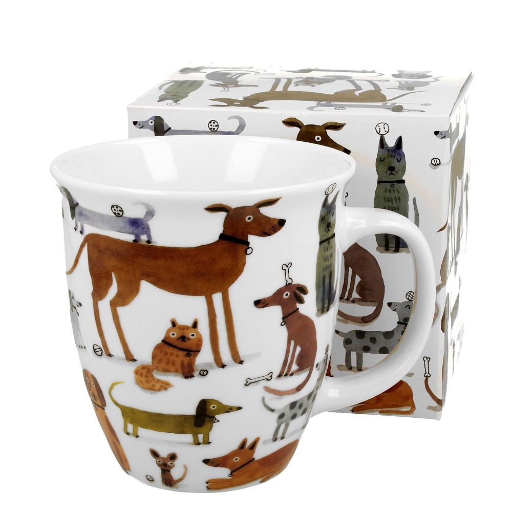 Velký porcelánový hrnek 600 ml se psy – Psí smečka