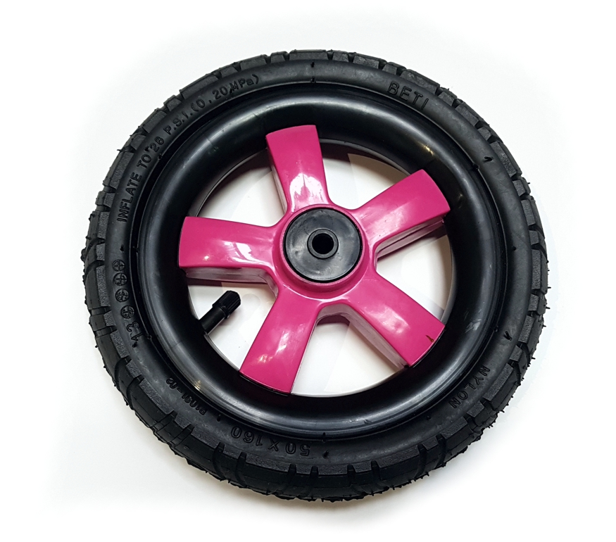 ND_kolečko ke kočárku přední Carbon - černá fialová karbon